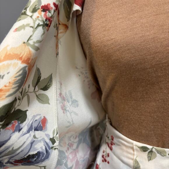 Vintage Toni Garment white and pink floral skirt suit set, women’s size medium - Picture 4 of 12